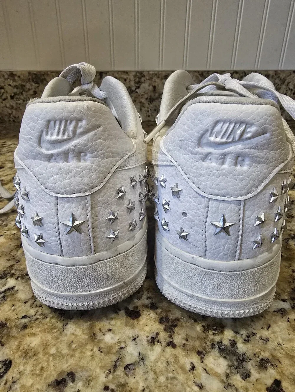 Nike Air Force 1 Low Star-Studded White Size 9.5